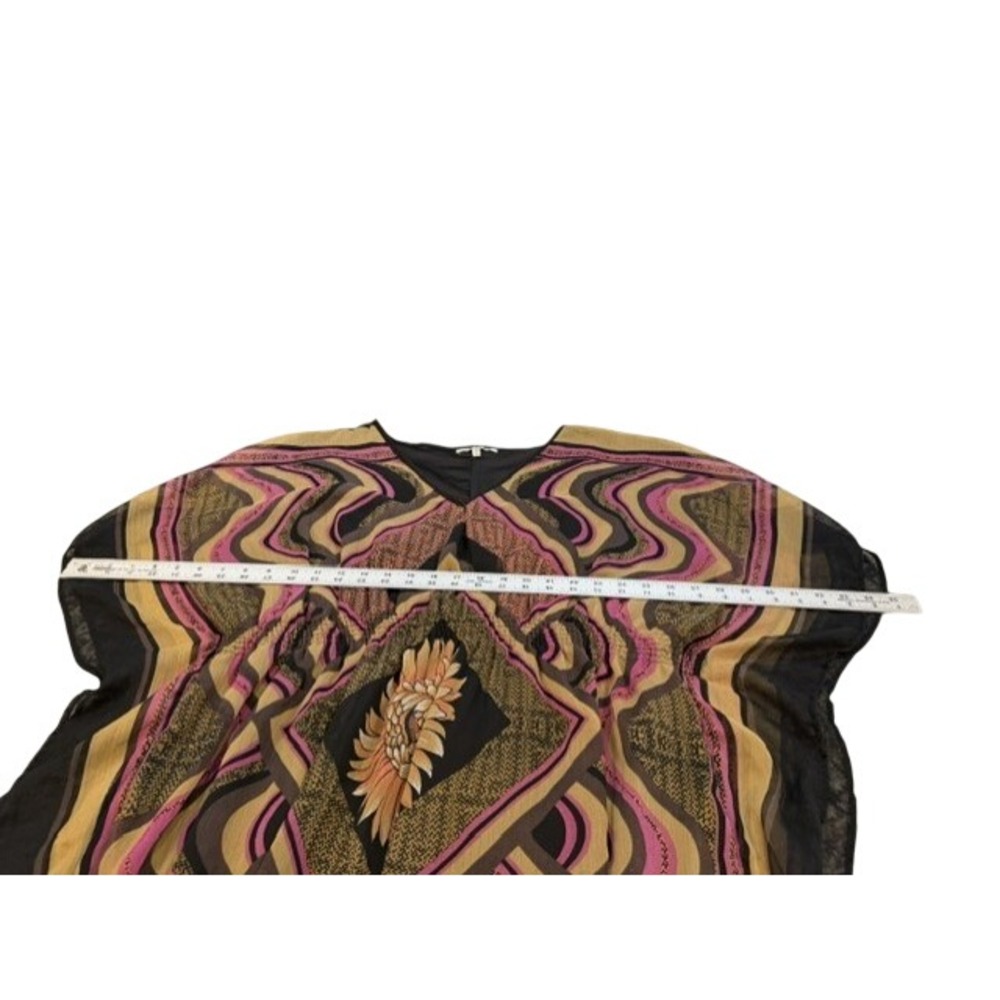 Speed Control NY Womens Kaftan Dress Psychedelic Geometric Sunflower Boho EUC 3X - Picture 4 of 8